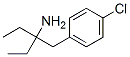 3-[(4-chlorophenyl)methyl]pentan-3-amine 结构式