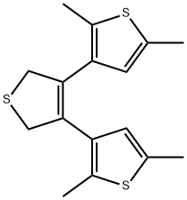 3,4-二(2,5-二甲基噻吩-3-基)-2,5-二氢噻吩, 198906-72-8, 结构式