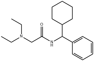 N-(cyclohexyl-phenyl-methyl)-2-diethylamino-acetamide,19893-59-5,结构式