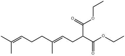 diethyl (E)-(3,7-dimethyl-2,6-octadienyl)malonate Structure