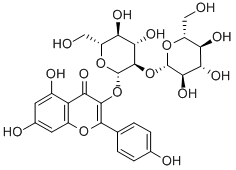 山奈酚 3-O-BETA-D-槐糖苷, 19895-95-5, 结构式