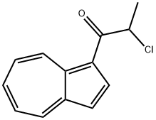 1-Propanone, 1-(1-azulenyl)-2-chloro- (9CI) Structure