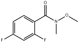 2,4-二氟-N-甲氧基-N-甲基苯甲酰胺 结构式