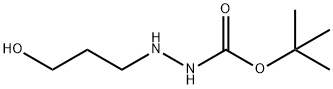 Hydrazinecarboxylic acid, 2-(3-hydroxypropyl)-, 1,1-dimethylethyl ester (9CI) Structure