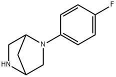 (1S,4S)-(-)-2-(4-FLUOROPHENYL)-2,5-DIAZABICYCLO[2.2.1]HEPTANE, HYDROBROMIDE 结构式