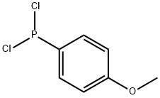 1-(Dichlorophosphino)-4-methoxybenzene, 19909-85-4, 结构式