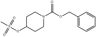 N-CBZ-4-甲烷磺酰氧基哌啶 结构式