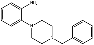 2-(4-苄基-1-	哌嗪)苯胺 结构式