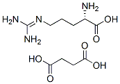 (2S)-2-amino-5-(diaminomethylideneamino)pentanoic acid, butanedioic ac id Structure