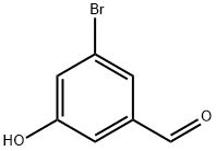 3-ブロモ-5-ヒドロキシベンズアルデヒド 化学構造式