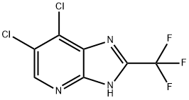 5,7-dichloro-3H-imidazo[4,5-b]pyridine 结构式