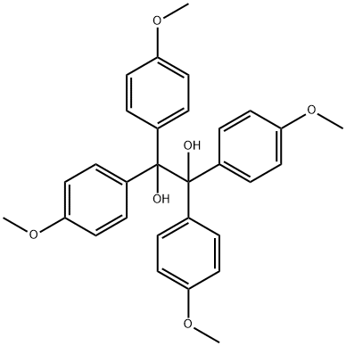 1,1,2,2-四(4-甲氧苯基)-1,2-乙二醇, 19920-00-4, 结构式