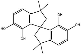 3,3,3',3'-TETRAMETHYL-1,1'-SPIROBIINDAN-5,5',6,6',7,7'-HEXOL,19924-21-1,结构式