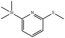 Pyridine, 2-(methylthio)-6-(trimethylsilyl)- (9CI) Structure