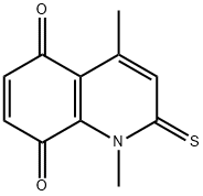 5,8-Quinolinedione,  1,2-dihydro-1,4-dimethyl-2-thioxo- Structure
