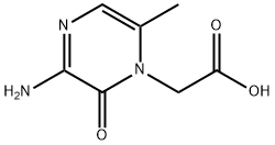 1(2H)-Pyrazineaceticacid,3-amino-6-methyl-2-oxo-(9CI) Structure