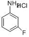 3-フルオロフェニルアミン塩酸塩 化学構造式