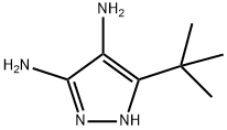 1H-Pyrazole-3,4-diamine,  5-(1,1-dimethylethyl)- Structure