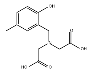 [Carboxymethyl-(2-hydroxy-5-methyl-benzyl)amino]acetic acid Structure