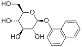 1-ナフチルβ-D-グルコピラノシド 化学構造式