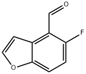 4-Benzofurancarboxaldehyde,  5-fluoro-|5-氟苯并呋喃-4-甲醛