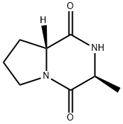 Pyrrolo[1,2-a]pyrazine-1,4-dione, hexahydro-3-methyl-, (3S,8aR)- (9CI) Structure
