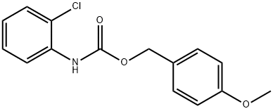 Carbamic acid, (2-chlorophenyl)-, (4-methoxyphenyl)methyl ester (9CI) Structure