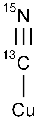 COPPER(I) CYANIDE-13C,15N Structure