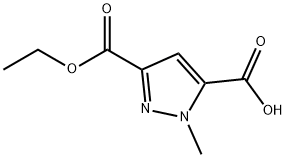 1H-Pyrazole-3,5-dicarboxylicacid,1-methyl-,3-ethylester(9CI) Struktur