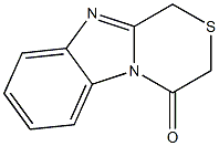 1H-[1,4]チアジノ[4,3-a]ベンゾイミダゾール-4(3H)-オン 化学構造式