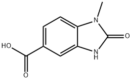 1-甲基-2-氧代-2,3-二氢-1H-苯并[D]咪唑-5-羧酸 结构式