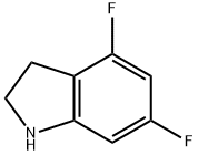 4,6-ジフルオロインドリン 化学構造式