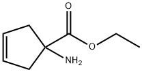 3-Cyclopentene-1-carboxylicacid,1-amino-,ethylester(9CI) Struktur
