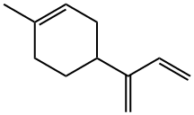1-methyl-4-(1-methyleneallyl)cyclohexene  Struktur