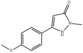2,4-DIHYDRO-5-(4-METHOXYPHENYL)-2-METHYL-3H-PYRAZOL-3-ONE Struktur