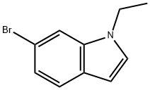 1-エチル-6-ブロモ-1H-インドール 化学構造式