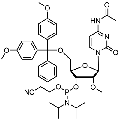 199593-09-4 N-乙酰基-5'-O-(4,4-二甲氧基三苯甲基)-2'-O-甲基胞苷-3'-(2-氰基乙基-N,N-二异丙基)亚磷酰胺