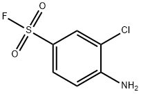 4-アミノ-3-クロロベンゼンスルホニルフルオリド 化学構造式