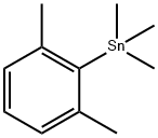 2,6-ジメチルフェニルトリメチルスタンナン 化学構造式