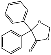 5,5-ジフェニル-1,3-ジオキソラン-4-オン 化学構造式