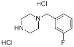 1-(3-FLUORO-BENZYL)-PIPERAZINE DIHYDROCHLORIDE Struktur