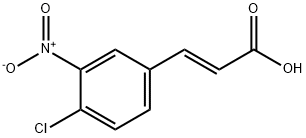 (E)-3-(4-氯-3-硝基苯基)丙烯酸 结构式