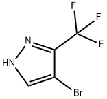 4-溴-3-三氟甲基吡唑,19968-17-3,结构式