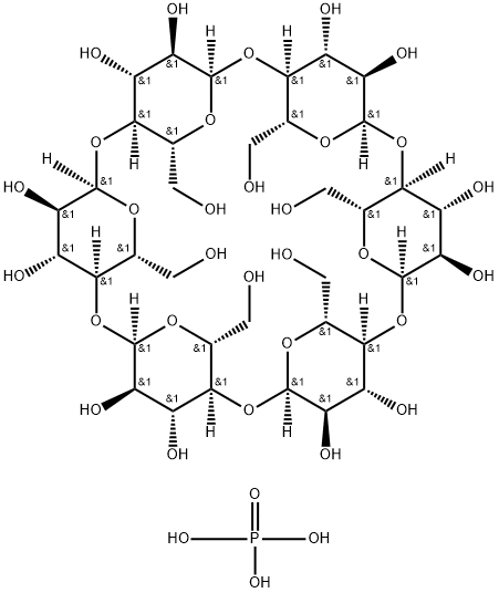 ALPHA-环糊精磷酸二氢酯钠盐 结构式