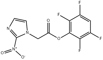 2-NITRO-1H-IMIDAZOLE-1-ACETIC ACID 2,3,5,6-TETRAFLUOROPHENYL ESTER, 199734-70-8, 结构式