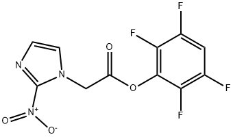 2-Nitro-1H-imidazole-1-acetic acid 2,3,5,6-tetrafluorophenyl ester Structure