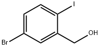 5-ブロモ-2-ヨードベンジルアルコール 化学構造式