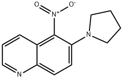 5-ニトロ-6-(ピロリジン-1-イル)キノリン 化学構造式