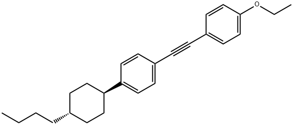 丁基环己基对乙氧基二苯乙炔 结构式