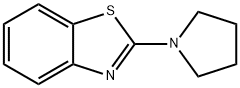 2-(1-ピロリジニル)ベンゾチアゾール 化学構造式